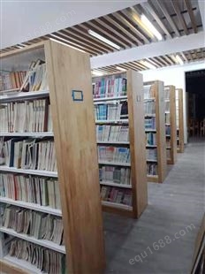 图书馆学校橡木平面单双面钢木书架元正木业源头工厂可出投标方案