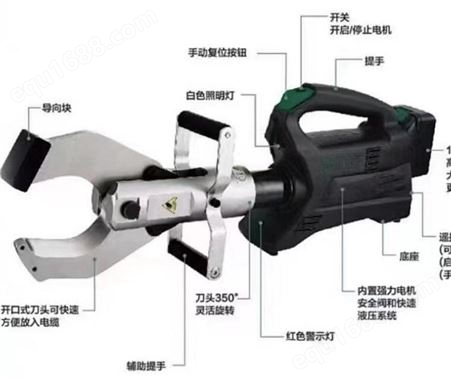 哈肯供应 充电式液压剪刀 液压钳 型号HK-E105K HK-E120K