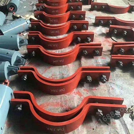 润博供应化工标准管道支吊架 双排螺栓管夹 保冷固定管托