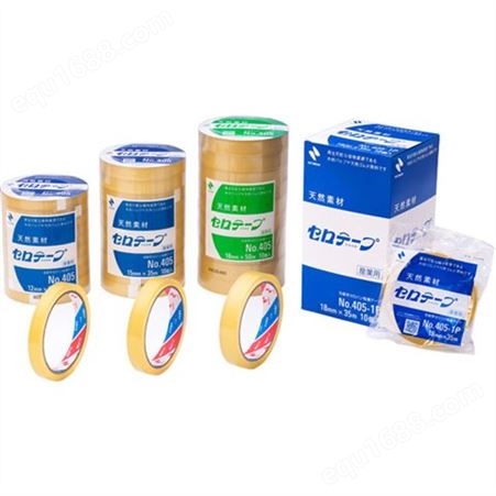 日本NICHIBAN米其邦玻璃纸胶带轻型工业胶带NO.405-18X70