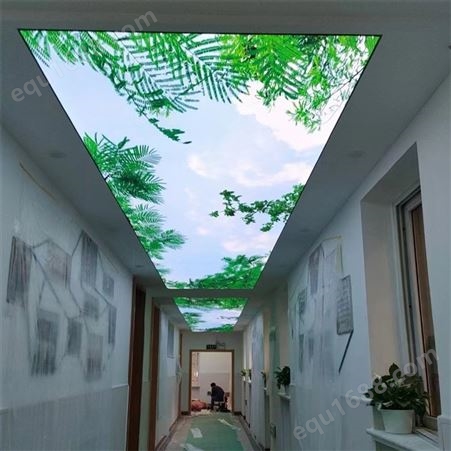 洗浴中心更衣室走廊大型UV喷绘 艺天晟彩一站式定制