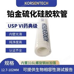 进口KORSENTECH食品级硅胶管 内径13-102MM，软管两端可加工接头
