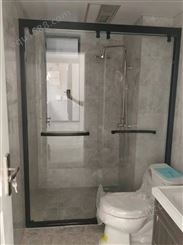 方形弧形淋浴房 浴室卫生间干湿分离玻璃隔断 厂家团购商品