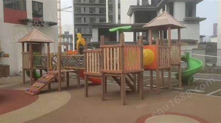 幼儿园  公园木质游乐设备 加工定做小区儿童非标玩具造型滑梯