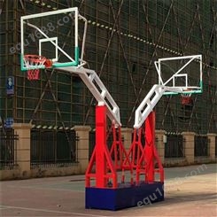 恒跃文体器材生产 青少年比赛用 平箱篮球架 上门测量安装