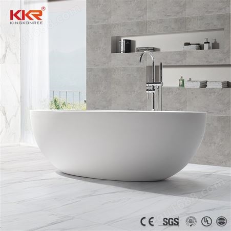 KKR 欧式厚边实心人造石浴缸 艺术民宿大容量双人浴缸