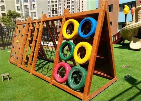 桂林供应室内商场儿童体能训练攀岩墙攀爬玩具 大风车玩具定制