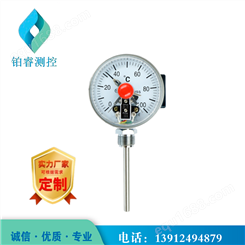 电接点双金属温度计WSSX-411指针式工业温度表铂睿测控