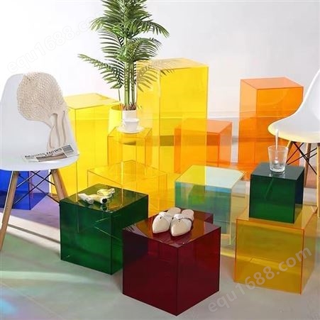 飞剑亚克力展示箱五面立体有机玻璃彩色盒子服装店鞋包展示柜
