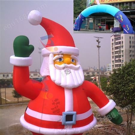 华津气模销售6米高 圣诞老人定做各种圣诞气模