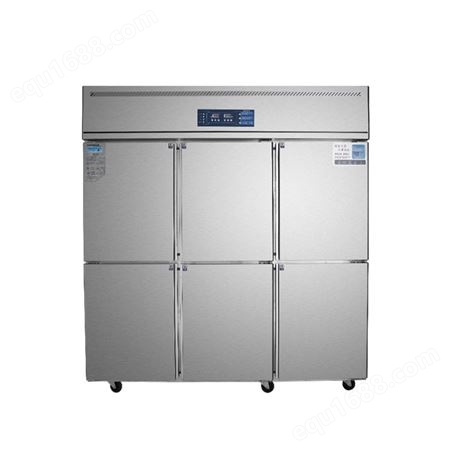 华杰 六门冰箱商用厨房冷冻冷藏立式冷柜大容量饭店四门保鲜冰柜