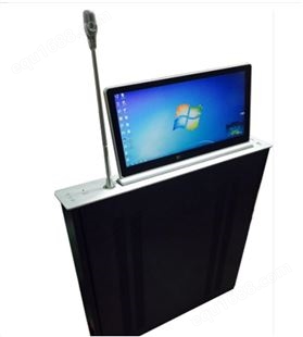 无纸化会议室用升降机 桌面升降会议桌 F2翻转屏电脑桌 长欣品牌