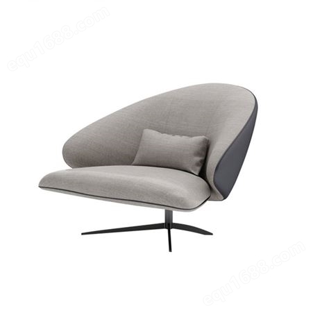 天一美家 意式极简单人沙发轻奢 北欧卧室休闲设计师椅