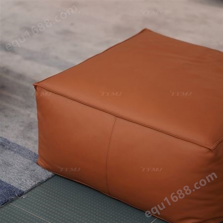 天一美家/Cierre原装纯进口家具意式极简经典橙色方形脚踏换鞋凳