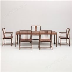 天一美家实木客厅新中式茶桌椅组合家用茶台茶椅套装