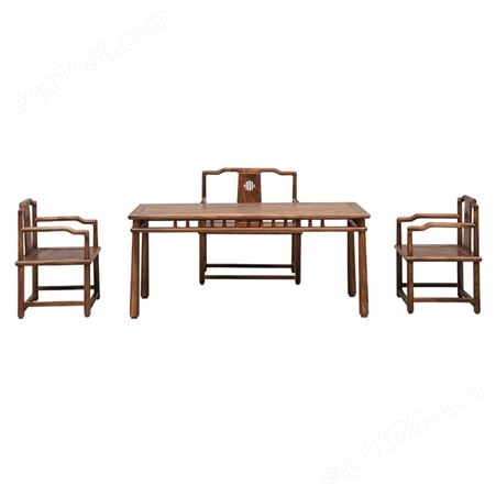 天一美家实木新中式茶桌椅组合办公室泡茶功夫禅意茶台椅六件套