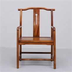 天一美家新中式茶椅禅意实木茶室家用靠背主人椅