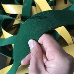 定性机用绿绒布包辊带 绿绒刺皮
