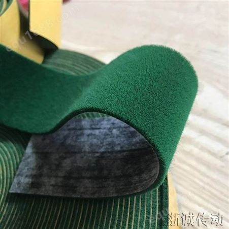 浙诚传动 绿绒防滑带 绿绒包布
