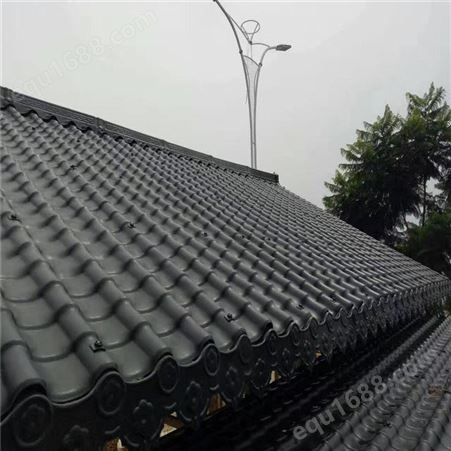 屋顶建筑用瓦片 ASA防腐合成脂瓦 四层夹心 西安树脂瓦批发