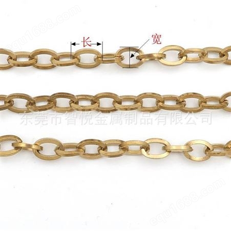 黄铜方线开口十字链条机器编制韩国流行首饰半成品DIY配件厂订购