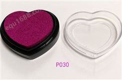 P030 长利制造塑胶材质心形印台（印泥）油性水性墨水