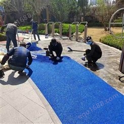 贺州平桂幼儿园游乐场地塑胶透气型跑道胶水塑胶跑道
